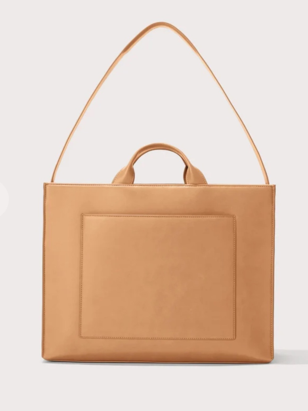 Dagne Dover Tan Structured Pocket Tote